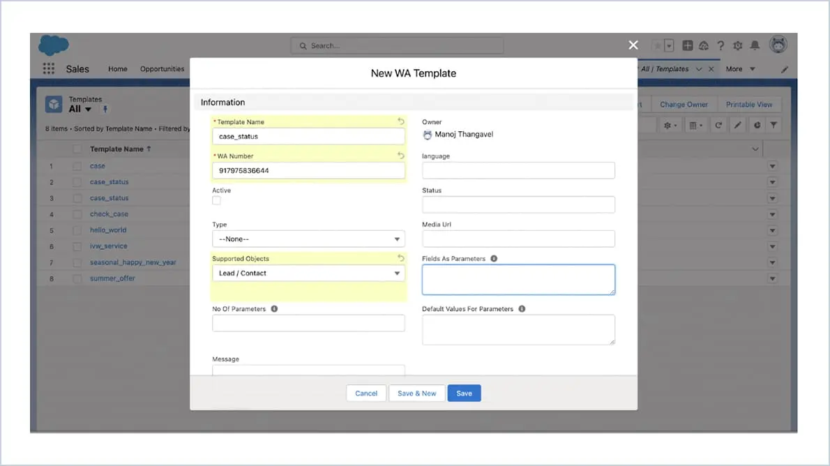 Mobile CRM WhatsApp integration